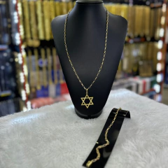 kit 4 em 1 moeda (1 relógio, 1 cordão, 1 pingente e 1 pulseira). - comprar online