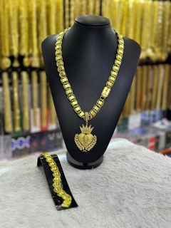 kit Dubai 16mm (1 cordão, 1 pingente e 1 pulseira)