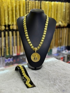 kit Dubai 16mm (1 cordão, 1 pingente e 1 pulseira)