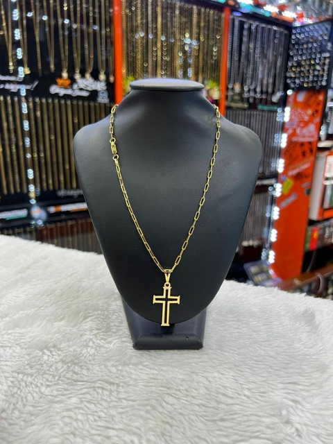 Corrente cartier (aço dourado)