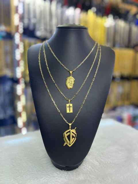 KIT 3 Cordões de moeda (2/3MM)