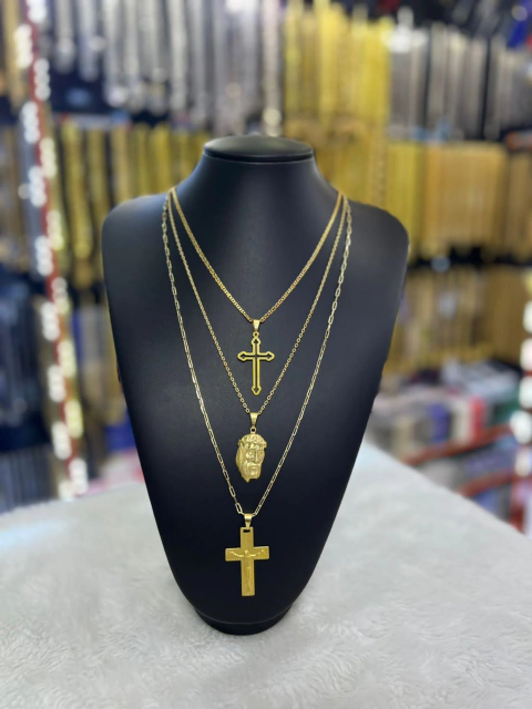 KIT 3 Cordões de moeda (2/3MM).