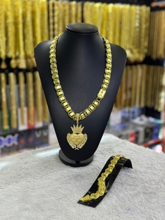 kit Dubai 16mm (1 cordão, 1 pingente e 1 pulseira)