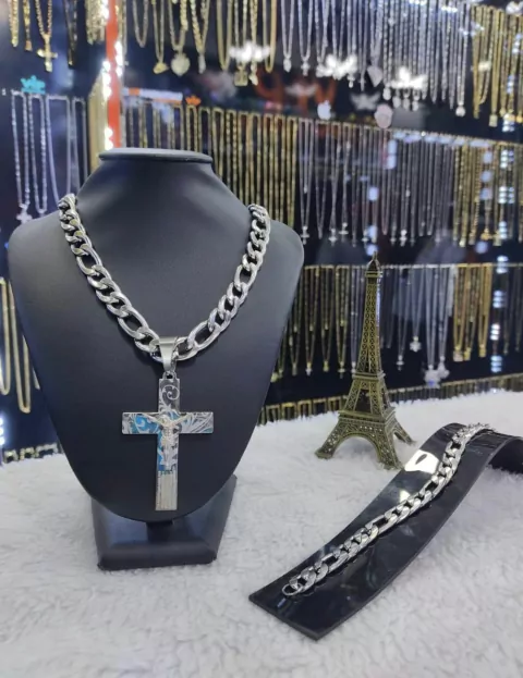 Corrente 3x1 (aço prata)