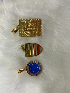 Corrente aço/banhado dourado. - comprar online