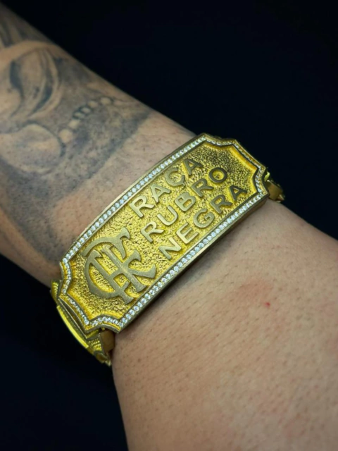 Bracelete Flamengo moeda.