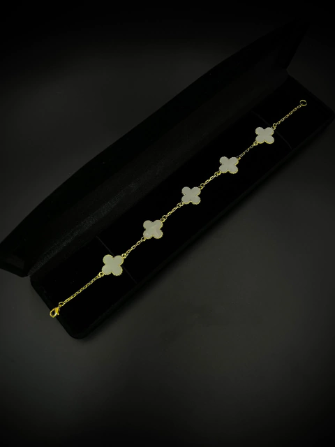 pulseira Van Cleef (trevo)