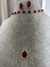 Kit completo gotas vermelhas e chocker folheados - comprar online