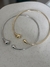 Aros mini gotas duplas lisas folheados