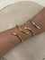 Braceletes pontudinhos finos folheados
