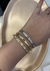 Braceletes Cravejados Folheados a Ouro 18K