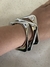 Bracelete Folheado a Prata Quadrado Liso/unid