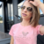 Camiseta T-shirt Feminina Make Memories Rosa