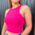 Cropped Feminino Rosa Canelado