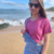 Cropped Feminino oversized Magenta Básico - comprar online