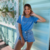 Camiseta TShirt feminina Live Azul na internet