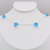 Choker viclover azul claro ref 2933