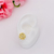 Brinco flor ponto de luz dourado ref 3166 - comprar online