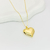 Colar coração dourado Ref 3388