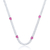 Choker maleável coração rosa ref 2541