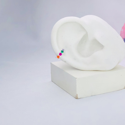 Piercing fake cravejado color ref 2053