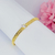 Pulseira maleável coração dourado ref 2926