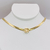 Choker fita virginia dourado ref 2935