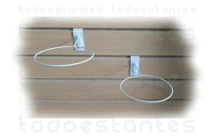 Exhibidor Porta sombrero/gorra para panel ranurado