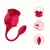 VIBRADOR DUPLO FLEXÍVEL FORMATO DE ROSA - comprar online