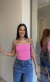tube top rosa bebê