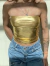 tube top dourado