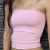 tube top rosa pastel