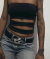 tube top com tiras e tecido duplo