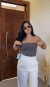 tube top cinza chumbo