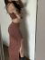 Vestido longo um ombro só Fernanda on internet
