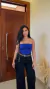 tube top azul bic