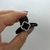 Presilha pequena trevo preto - comprar online