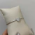 Bracelete coração zirconia prata semijoia