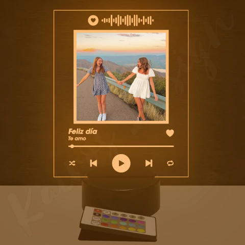 Lámpara led personalizada con fotos | Día del amigo | Modelo 4 - comprar online