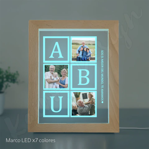 Marco led personalizado | Modelo 1 | Abuelos
