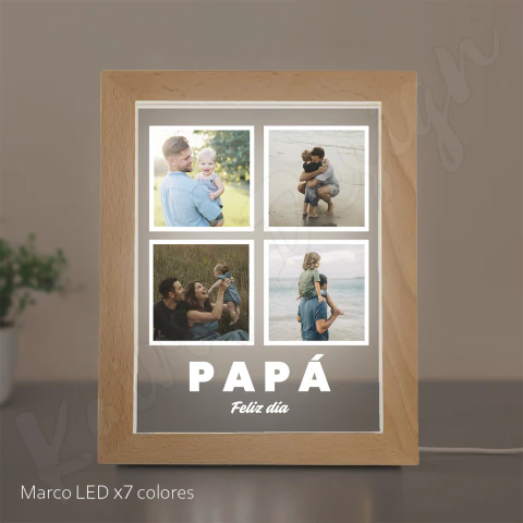 Marco led personalizado | Modelo 7 | Día del Padre