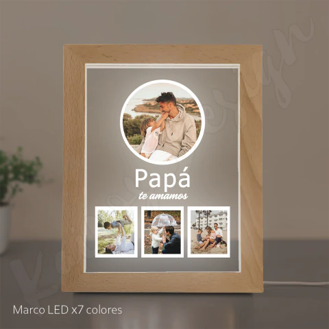 Marco led personalizado | Modelo 5 | Papá