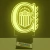 Lámpara led personalizada Rosario Central - comprar online