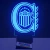 Lámpara led personalizada Rosario Central