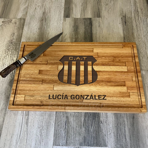 Tabla personalizada + Cuchillo | Escudo + Nombre | Talleres