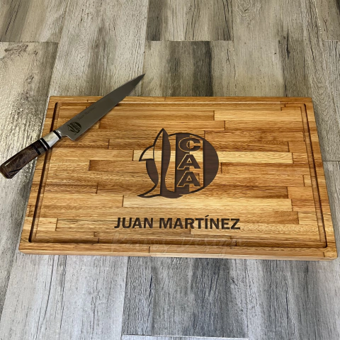 Tabla personalizada + Cuchillo | Escudo + Nombre | Aldosivi