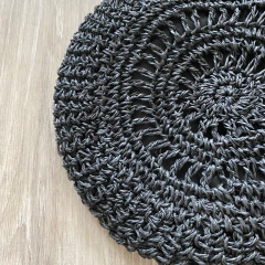 Bandolera RAFIA negra - Bruskas