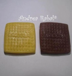 GALLETITA CUADRADA -AR0489- - Andrea Rabal Moldes de Silicona