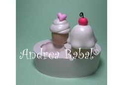 CUPCAKE ESPIRAL Y BOMBA CON BASE -AR0411- - comprar online