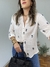 Camisa Ayla Arabesco Azul Marinho na internet